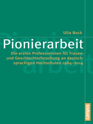 cover image of Pionierarbeit